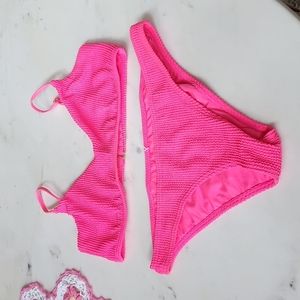 BILLABONG hot pink bikini size medium